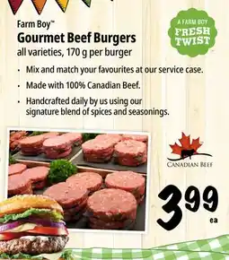 Farm Boy Farm Boy Gourmet Beef Burgers offer