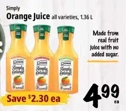 Farm Boy Simply Orange Juice offer