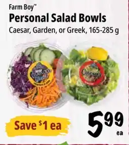 Farm Boy Farm Boy Personal Salad Bowls offer
