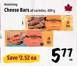 Farm Boy Armstrong Cheese Bars offer
