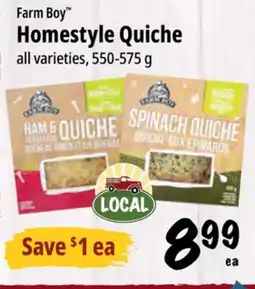 Farm Boy Farm Boy Homestyle Quiche offer