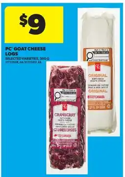 Real Canadian Superstore PC GOAT CHEESE LOGS offer