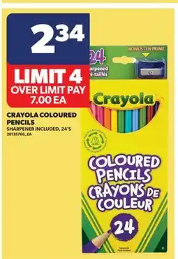 Real Canadian Superstore CRAYOLA COLOURED PENCILS, 24'S offer