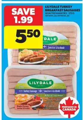 Real Canadian Superstore LILYDALE TURKEY BREAKFAST SAUSAGES offer