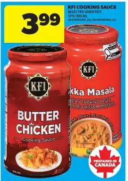 Real Canadian Superstore KFI COOKING SAUCE, 375/395 ML offer