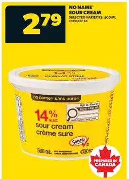 Real Canadian Superstore NO NAME SOUR CREAM offer