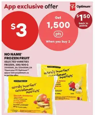 Real Canadian Superstore NO NAME FROZEN FRUIT, 300/400 G offer