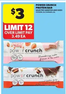 Real Canadian Superstore POWER CRUNCH PROTEIN BAR offer
