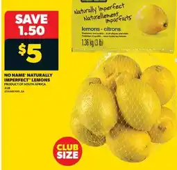 Real Canadian Superstore NO NAME NATURALLY IMPERFECT LEMONS, 3 LB offer