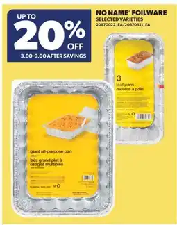 Real Canadian Superstore NO NAME FOILWARE offer