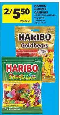 Real Canadian Superstore HARIBO GUMMY CANDIES, 170/175 G offer