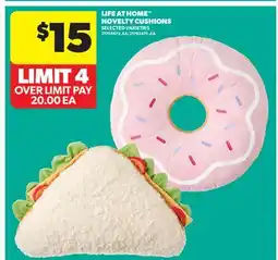 Real Canadian Superstore LIFE AT HOME NOVELTY CUSHIONS offer