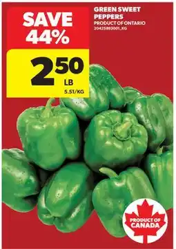 Real Canadian Superstore GREEN SWEET PEPPERS offer