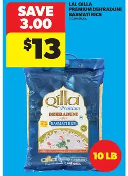 Real Canadian Superstore LAL QILLA PREMIUM DEHRADUNI BASMATI RICE, 10 LB offer