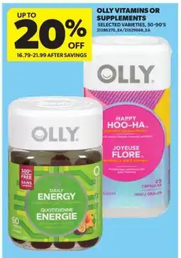 Real Canadian Superstore OLLY VITAMINS OR SUPPLEMENTS, 50-90'S offer