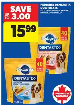 Real Canadian Superstore PEDIGREE DENTASTIX DOG TREATS offer