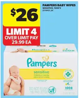 Real Canadian Superstore PAMPERS BABY WIPES, 1008'S offer