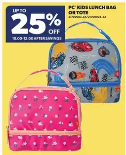Real Canadian Superstore PC KIDS LUNCH BAG OR TOTE offer
