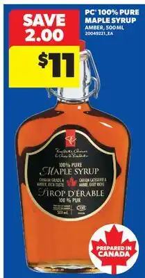 Real Canadian Superstore PC 100% PURE MAPLE SYRUP offer