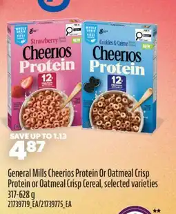 Real Canadian Superstore GENERAL MILLS CHEERIOS PROTEIN OR OATMEAL CRISP CEREAL offer