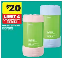 Real Canadian Superstore EVERYDAY ESSENTIALS COMFORTERS offer