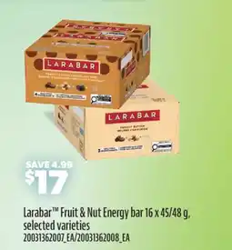 Real Canadian Superstore LARABAR FRUIT & NUT ENERGY BAR, 16 x 45/48 g offer