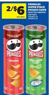 Real Canadian Superstore PRINGLES SUPER STACK POTATO CHIPS, 148/156 G offer