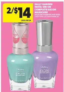 Real Canadian Superstore SALLY HANSEN INSTA-DRI OR COMPLETE SALON MANICURE offer