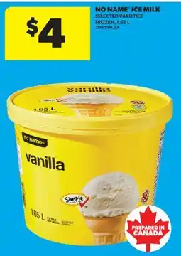 Real Canadian Superstore NO NAME ICE MILK offer