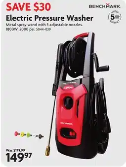 Home Hardware Electric Pressure Washer offer