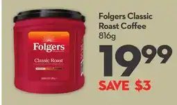 Longo's Folgers Classic Roast Coffee offer
