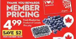 Longo's Fresh Blueberries offer