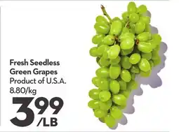 Longo's Fresh Seedless Green Grapes offer