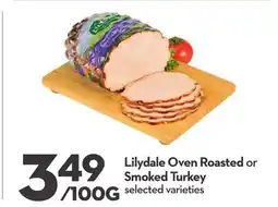 Longo's Lilydale Oven Roasted or Smoked Turkey offer