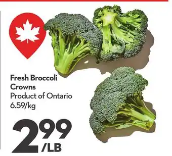 Longo's Fresh Broccoli Crowns offer