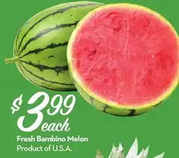 Longo's Fresh Bambino Melon offer