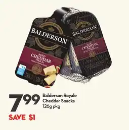 Longo's Balderson Royale Cheddar Snacks offer