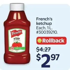 Walmart French's ketchup offer