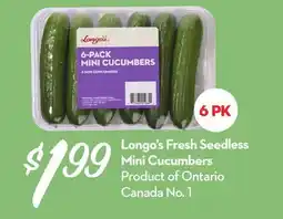 Longo's Longo's Fresh Seedless Mini Cucumbers offer
