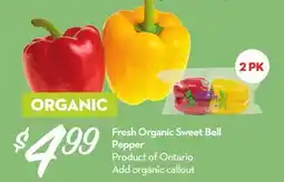 Longo's Fresh Organic Sweet Bell Pepper offer