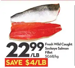 Longo's Fresh Wild Caught Sockeye Salmon Fillet offer