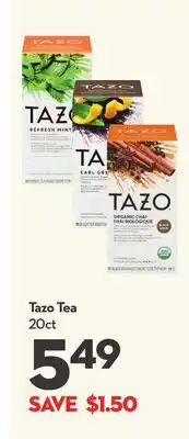 Longo's Tazo Tea offer