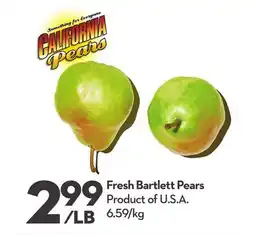 Longo's Fresh Bartlett Pears offer