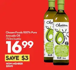 Longo's Chosen Foods 100% Pure Avocado Oil offer