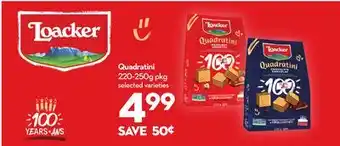 Longo's Loacker Quadratini offer