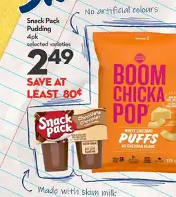 Longo's Snack Pack Pudding offer