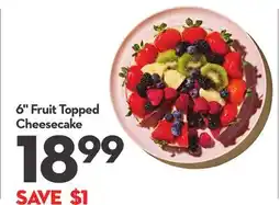 Longo's 6 Fruit Topped Cheesecake offer