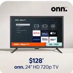 Walmart onn. 24 HD 720p TV offer