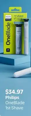 Walmart Philips OneBlade 1st Shave offer