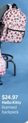 Walmart Hello Kitty licensed backpack offer